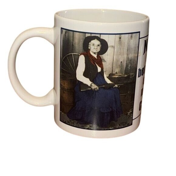 Vintage Ceramic Mug With Sassy Coffee Quote & Art By David M. Logan - Picture 1 of 6